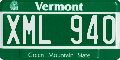VT license plate XML940