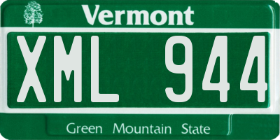 VT license plate XML944