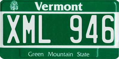 VT license plate XML946
