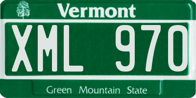 VT license plate XML970