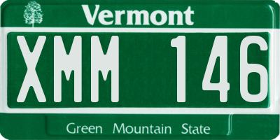 VT license plate XMM146