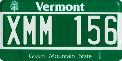 VT license plate XMM156