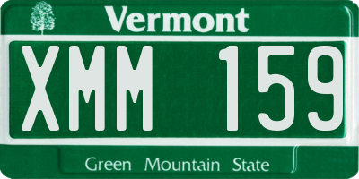 VT license plate XMM159