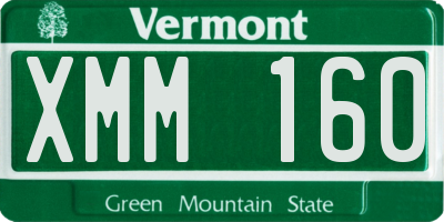 VT license plate XMM160