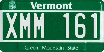 VT license plate XMM161
