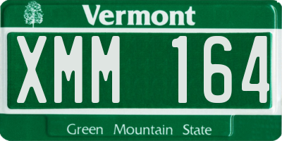 VT license plate XMM164