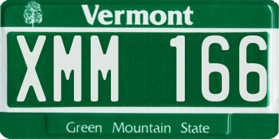 VT license plate XMM166