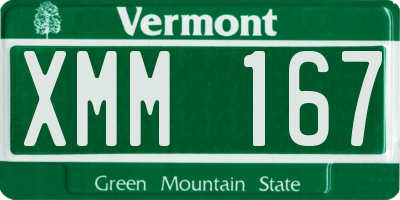 VT license plate XMM167
