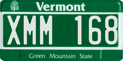 VT license plate XMM168