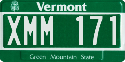 VT license plate XMM171