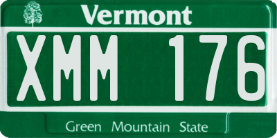 VT license plate XMM176