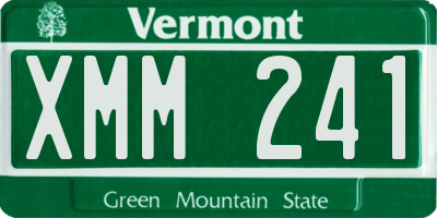 VT license plate XMM241