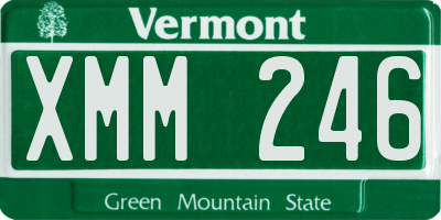 VT license plate XMM246