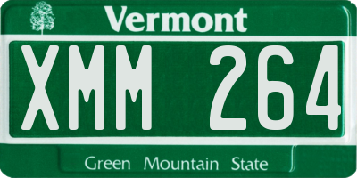 VT license plate XMM264