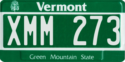 VT license plate XMM273