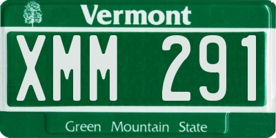 VT license plate XMM291