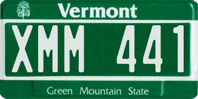 VT license plate XMM441