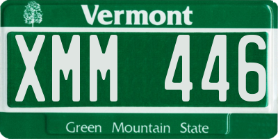 VT license plate XMM446
