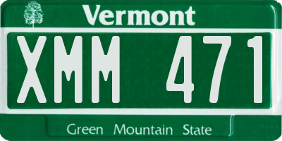 VT license plate XMM471