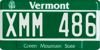 VT license plate XMM486