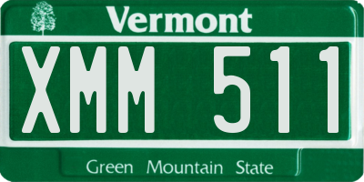 VT license plate XMM511