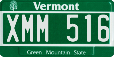 VT license plate XMM516