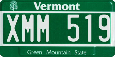 VT license plate XMM519