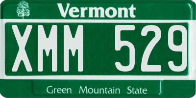 VT license plate XMM529