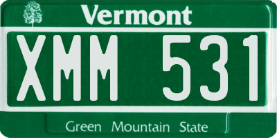 VT license plate XMM531