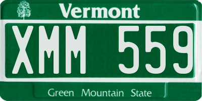 VT license plate XMM559