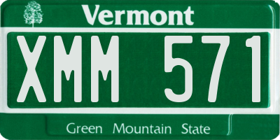 VT license plate XMM571