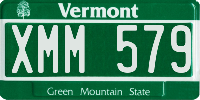 VT license plate XMM579