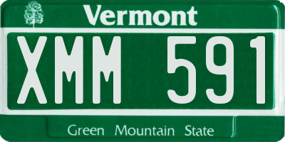 VT license plate XMM591