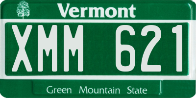 VT license plate XMM621