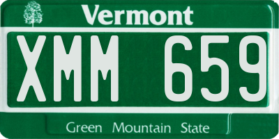 VT license plate XMM659