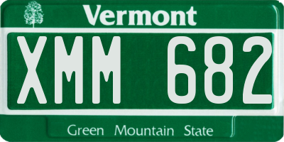 VT license plate XMM682