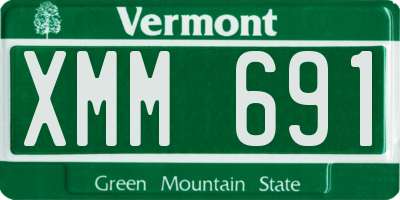 VT license plate XMM691