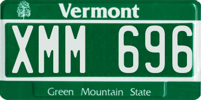 VT license plate XMM696