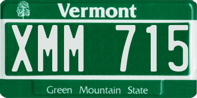 VT license plate XMM715