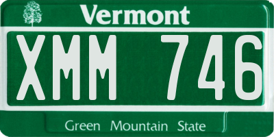 VT license plate XMM746