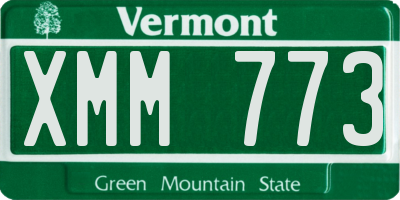 VT license plate XMM773