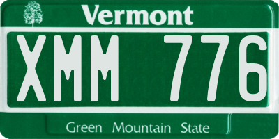 VT license plate XMM776