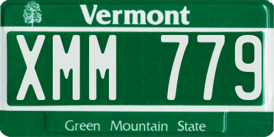 VT license plate XMM779