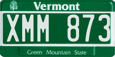 VT license plate XMM873