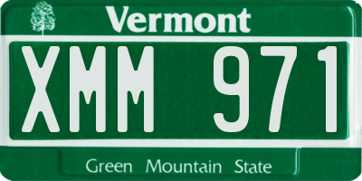 VT license plate XMM971