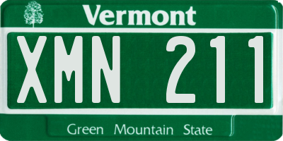 VT license plate XMN211