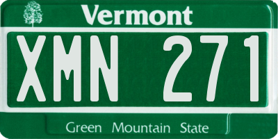 VT license plate XMN271