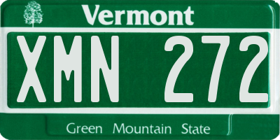VT license plate XMN272