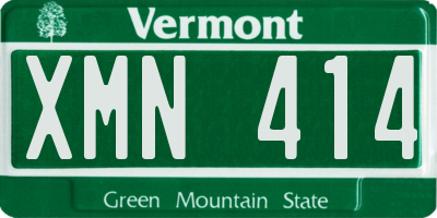VT license plate XMN414