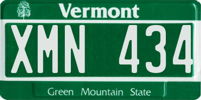 VT license plate XMN434
